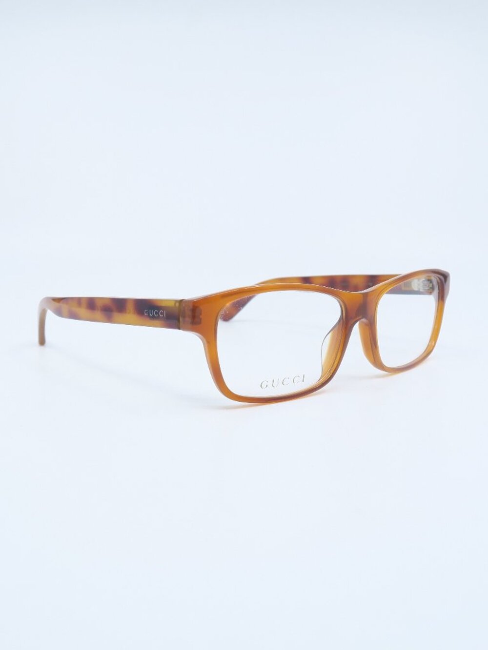 Gucci GG0006OA 006 55mm Brown Acetate, Rectangular,  New, Unisex Eyeglasses.